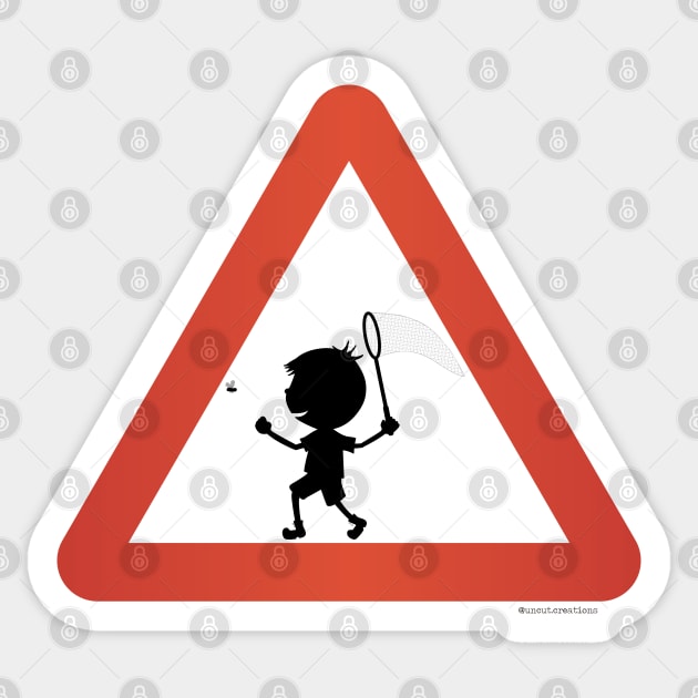 Attention! Entomologist! Sticker by uncutcreations